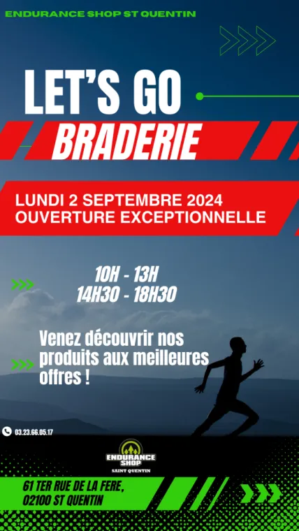 Braderie chez Endurance Shop à Saint-Quentin, Saint-Quentin, Endurance Shop