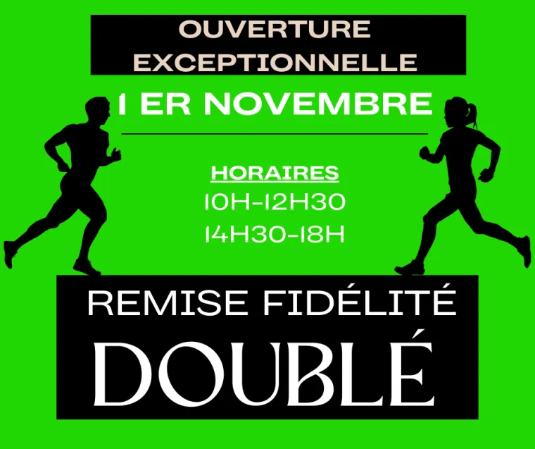 OUVERTURE EXCEPTIONNELLE 1er NOVEMBRE 2024, Saint-Quentin, Endurance Shop